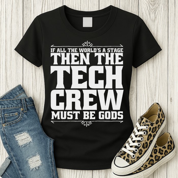 Funny Theater Tech Crew Stage Crew Womens T-Shirt