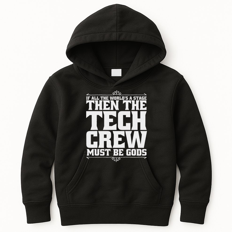 Funny Theater Tech Crew Stage Crew Kids Hoodie
