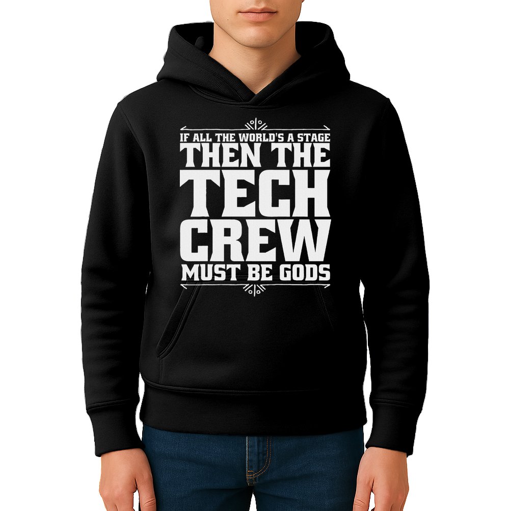 Funny Theater Tech Crew Stage Crew Kids Hoodie