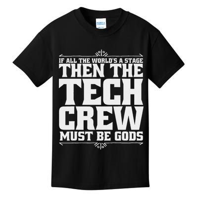 Funny Theater Tech Crew Stage Crew Kids T-Shirt