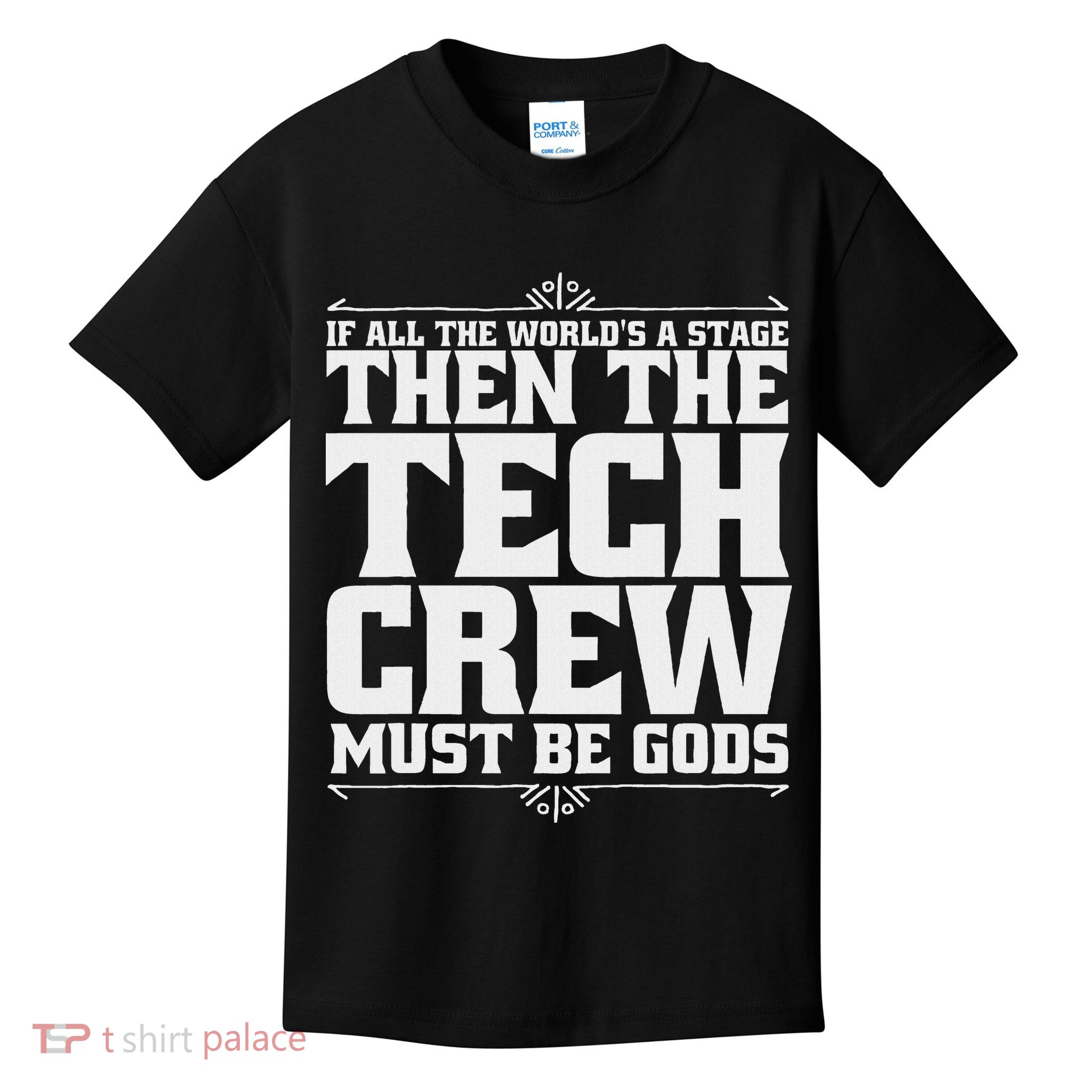 Funny Theater Tech Crew Stage Crew Kids T-Shirt