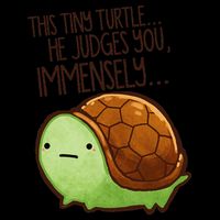 Funny This Tiny Turtle... He Judges You, Immensely. 16oz Travel Tumbler