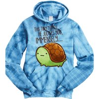 Funny This Tiny Turtle... He Judges You, Immensely. Tie Dye Hoodie