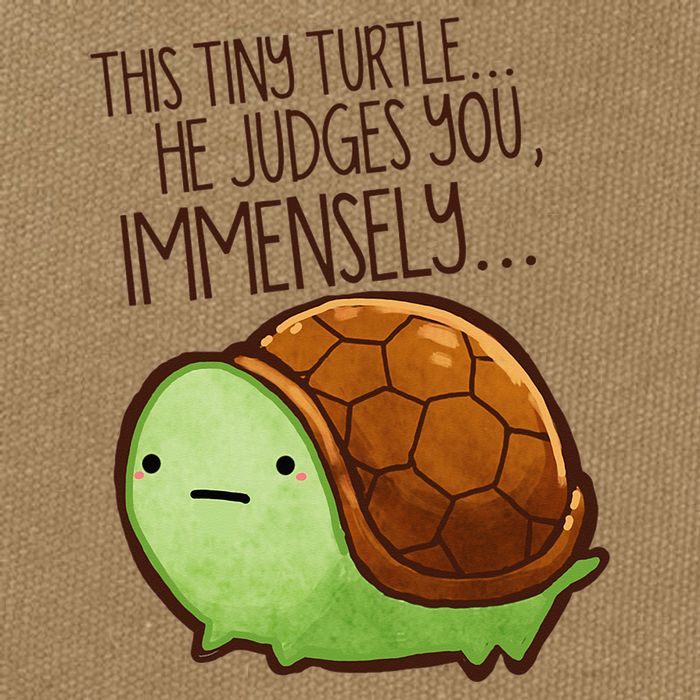 Funny This Tiny Turtle... He Judges You, Immensely. Cotton Canvas Backpack