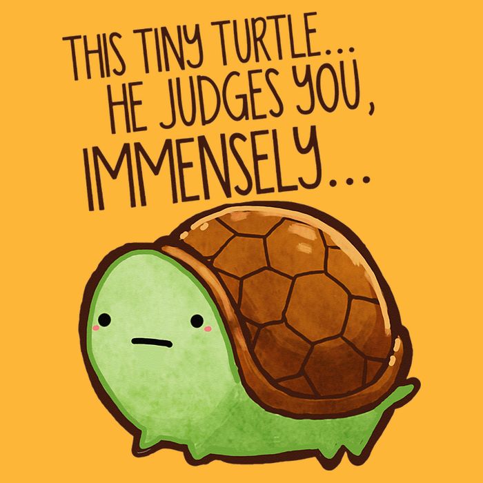Funny This Tiny Turtle... He Judges You, Immensely. Pom Pom 12in Knit Beanie