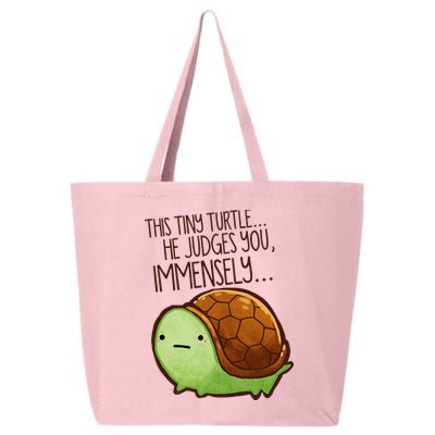 Funny This Tiny Turtle... He Judges You, Immensely. 25L Jumbo Tote