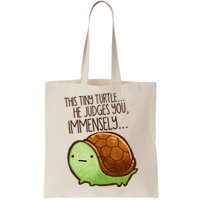 Funny This Tiny Turtle... He Judges You, Immensely. Bag