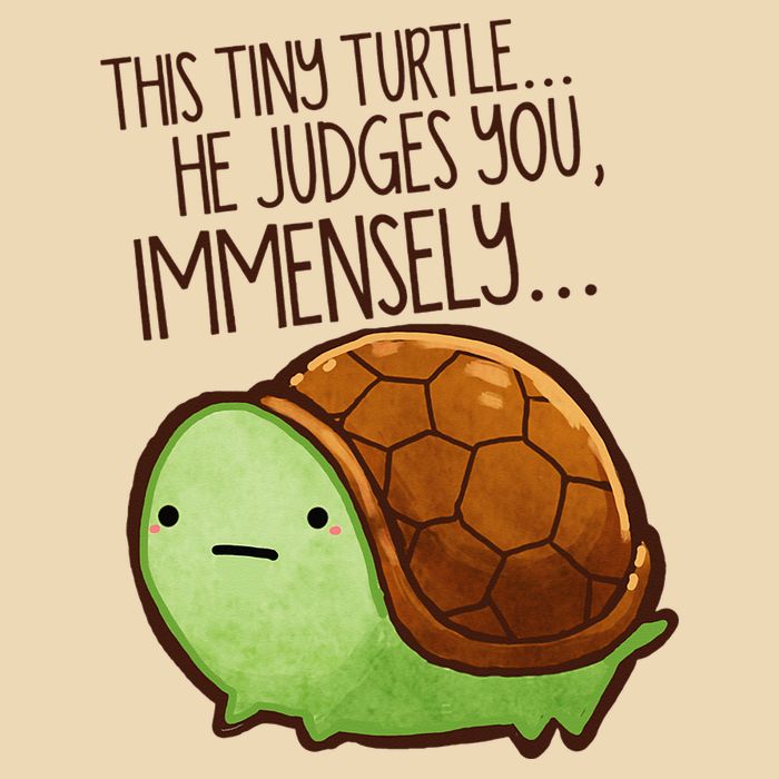 Funny This Tiny Turtle... He Judges You, Immensely. Bag