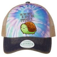 Funny This Tiny Turtle... He Judges You, Immensely. Legacy Tie Dye Trucker Hat