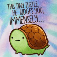 Funny This Tiny Turtle... He Judges You, Immensely. Legacy Tie Dye Trucker Hat