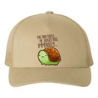 Funny This Tiny Turtle... He Judges You, Immensely. Yupoong Adult 5-Panel Trucker Hat