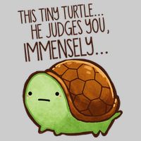 Funny This Tiny Turtle... He Judges You, Immensely. Kids Tie-Dye T-Shirt