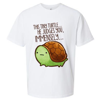Funny This Tiny Turtle... He Judges You, Immensely. Sueded Cloud Jersey T-Shirt