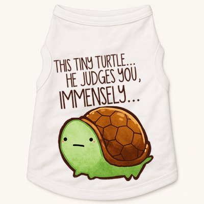Funny This Tiny Turtle... He Judges You, Immensely. Doggie Tank