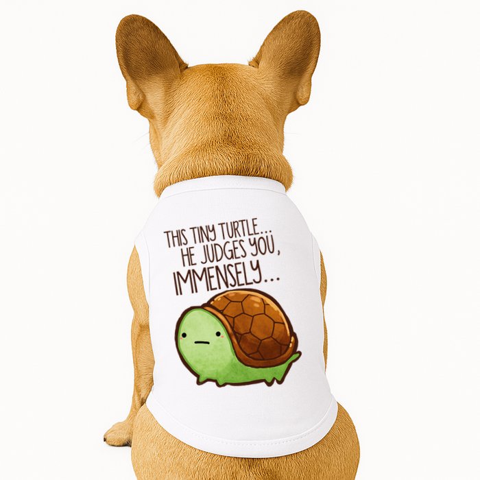 Funny This Tiny Turtle... He Judges You, Immensely. Doggie Tank