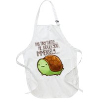 Funny This Tiny Turtle... He Judges You, Immensely. Apron