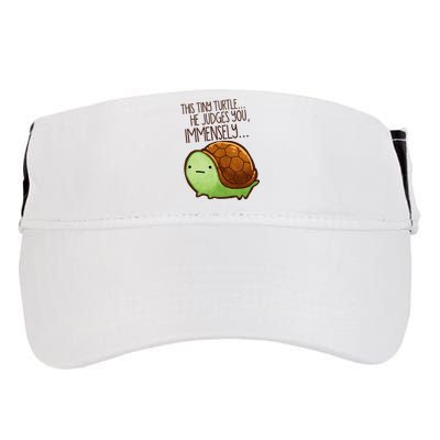 Funny This Tiny Turtle... He Judges You, Immensely. Adult Drive Performance Visor