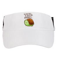 Funny This Tiny Turtle... He Judges You, Immensely. Adult Drive Performance Visor
