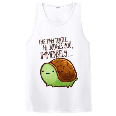 Funny This Tiny Turtle... He Judges You, Immensely. PosiCharge Competitor Tank