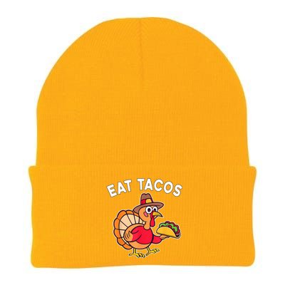 Funny Thanksgiving Turkey Eat Tacos Mexican Thanksgiving Fun Knit Cap Winter Beanie