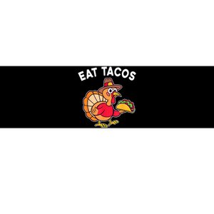 Funny Thanksgiving Turkey Eat Tacos Mexican Thanksgiving Fun Bumper Sticker