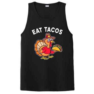 Funny Thanksgiving Turkey Eat Tacos Mexican Thanksgiving Fun PosiCharge Competitor Tank