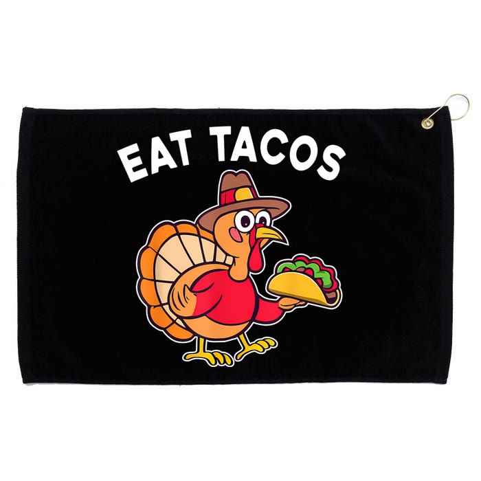 Funny Thanksgiving Turkey Eat Tacos Mexican Thanksgiving Fun Grommeted Golf Towel