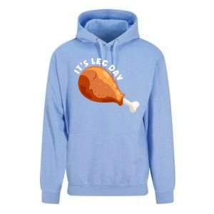 Funny Thanksgiving Turkey Its Leg Day Meaningful Gift Unisex Surf Hoodie