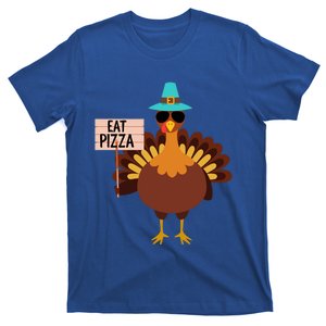 Funny Thanksgiving Turkey Eat Pizza Vegetarian Vegan Day Gift T-Shirt