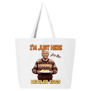 Funny Trump Thanksgiving IM Just Here For The Deviled Eggs 25L Jumbo Tote