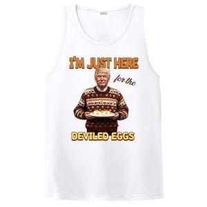 Funny Trump Thanksgiving IM Just Here For The Deviled Eggs PosiCharge Competitor Tank