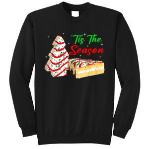 Funny Tis The Season Christmas Tree Cakes Debbie Sweatshirt