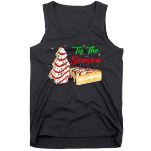 Funny Tis The Season Christmas Tree Cakes Debbie Tank Top