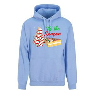 Funny Tis The Season Christmas Tree Cakes Debbie Unisex Surf Hoodie