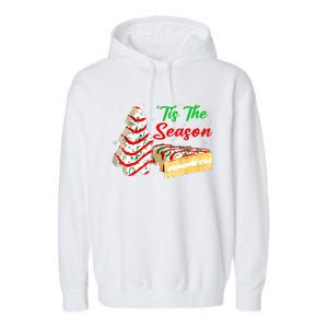 Funny Tis The Season Christmas Tree Cakes Debbie Garment-Dyed Fleece Hoodie