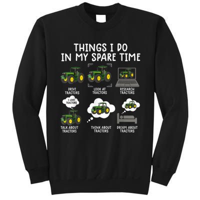 Funny Tractor Ts For Men Farming Tractor For Boys Sweatshirt