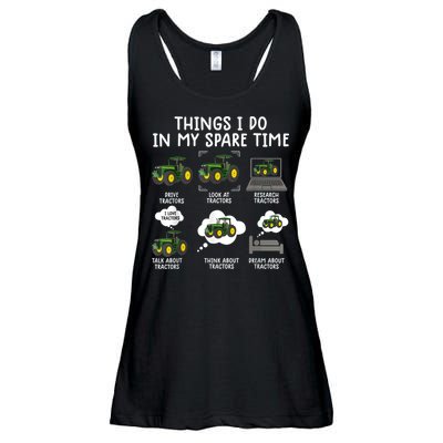 Funny Tractor Ts For Men Farming Tractor For Boys Ladies Essential Flowy Tank