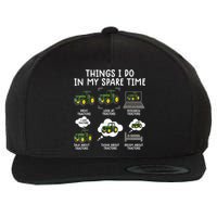 Funny Tractor Ts For Men Farming Tractor For Boys Wool Snapback Cap