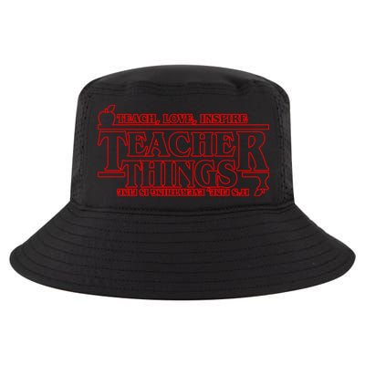 Funny Teacher Things Teach Love Inspire Cool Comfort Performance Bucket Hat