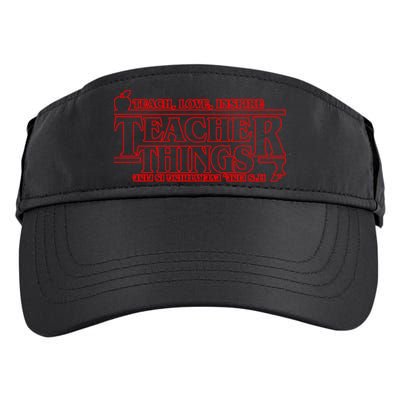 Funny Teacher Things Teach Love Inspire Adult Drive Performance Visor