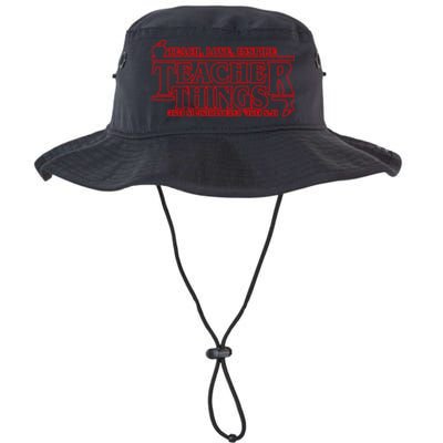 Funny Teacher Things Teach Love Inspire Bucket Hat