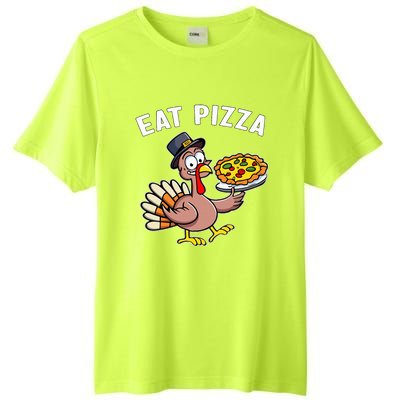 Funny Thanksgiving Turkey Eat Pizza Vegan Thanksgiving Fun Tall Fusion ChromaSoft Performance T-Shirt