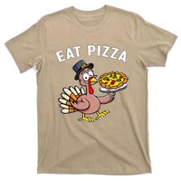 Funny Thanksgiving Turkey Eat Pizza Vegan Thanksgiving Fun T-Shirt