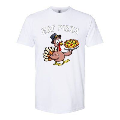 Funny Thanksgiving Turkey Eat Pizza Vegan Thanksgiving Fun Softstyle® CVC T-Shirt