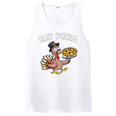 Funny Thanksgiving Turkey Eat Pizza Vegan Thanksgiving Fun PosiCharge Competitor Tank