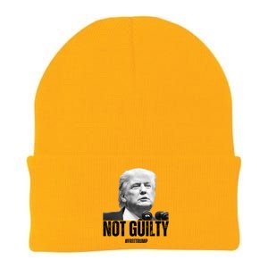 Free Trump. Trump Not Guilty, Pro Trump Supporter Knit Cap Winter Beanie