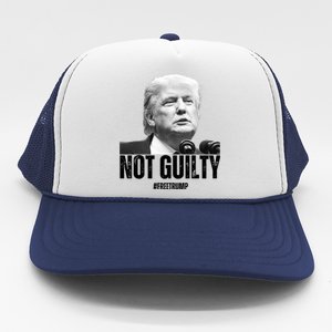 Free Trump. Trump Not Guilty, Pro Trump Supporter Trucker Hat