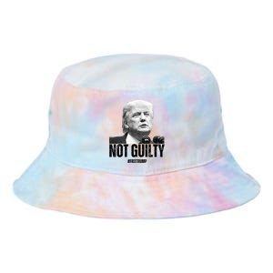 Free Trump. Trump Not Guilty, Pro Trump Supporter Tie Dye Newport Bucket Hat