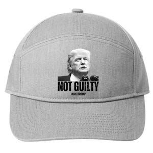 Free Trump. Trump Not Guilty, Pro Trump Supporter 7-Panel Snapback Hat