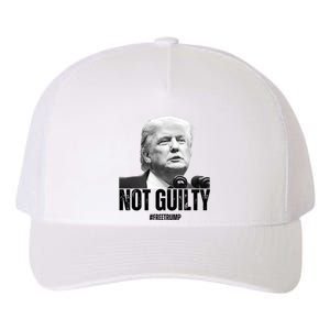 Free Trump. Trump Not Guilty, Pro Trump Supporter Yupoong Adult 5-Panel Trucker Hat